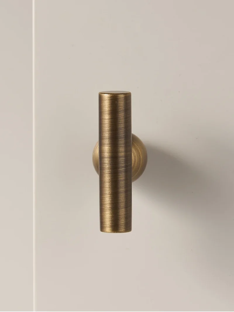 Poignée De Meuble Bronze Brossé Pied Rond