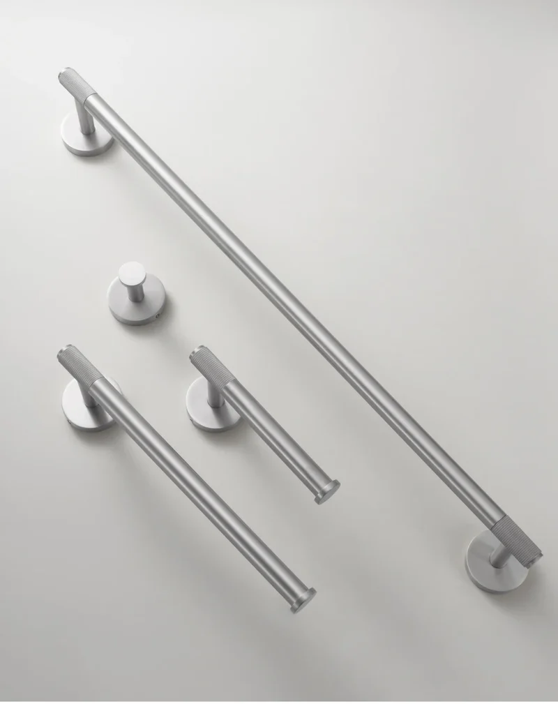 Porte-Serviettes Gris inox Brossé