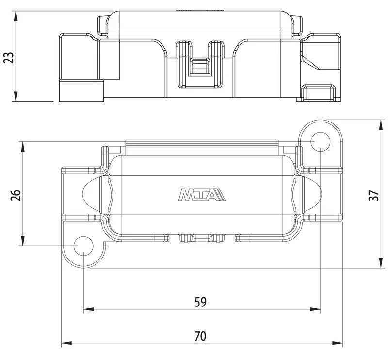 Porte-fusible MTA Midi
