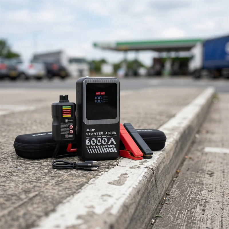 AdoreTrip | Booster de démarrage 12V compact, essence 8,5 L et diesel 6,5 L