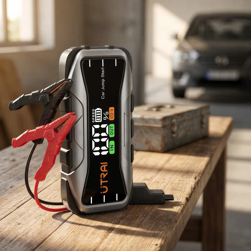 UTRAI | Booster de démarrage diesel 12V, batterie externe 27 000 mAh