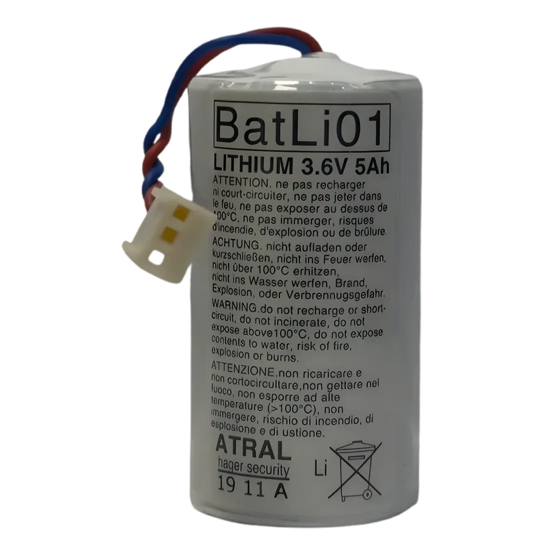 Pile Lithium BATLI01 3.6V 5Ah d’origine Hager Daitem Atral