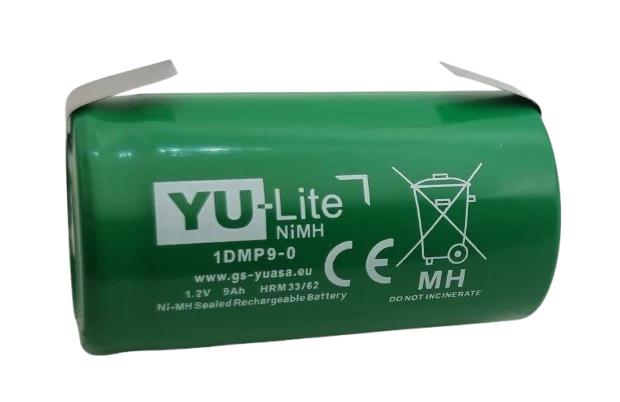 Accu NiMH D 1.2V 9000mAh Yuasa 1DM9-0 à souder – LR20 pour assemblage