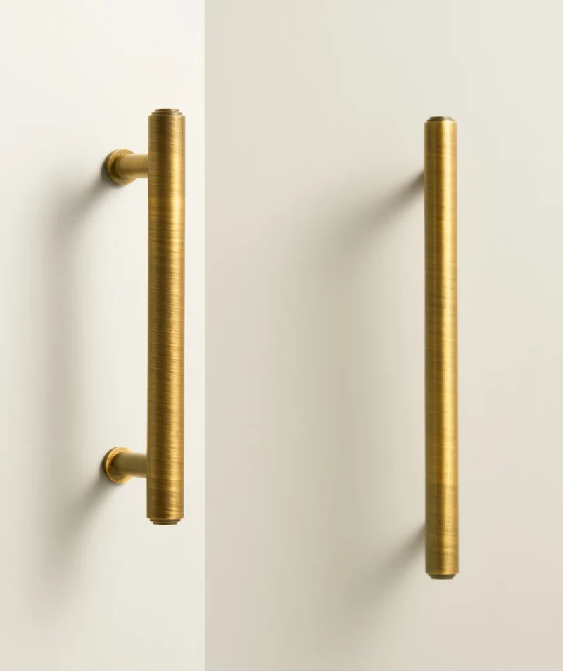 Poignée de Meuble Tubulaire Bronze Antique