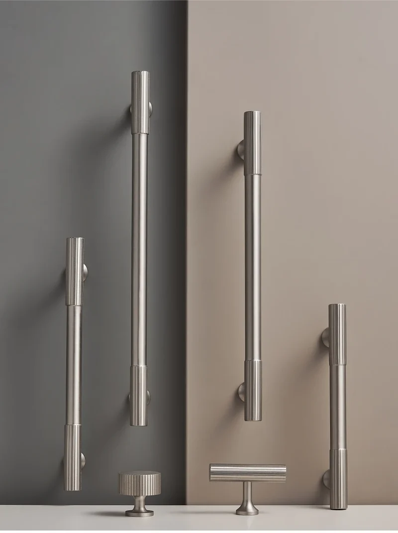 Poignée De Meuble Retro Gris Inox
