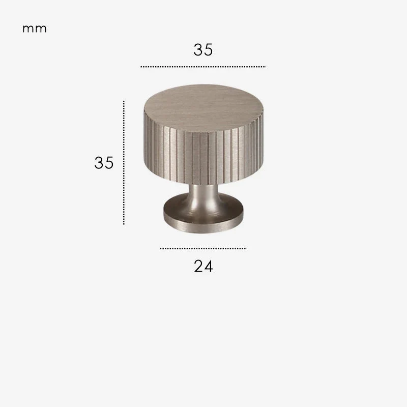 Poignée De Meuble Retro Gris Inox