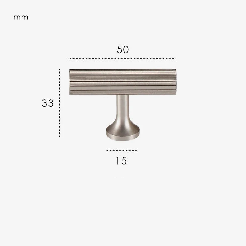 Poignée De Meuble Retro Gris Inox