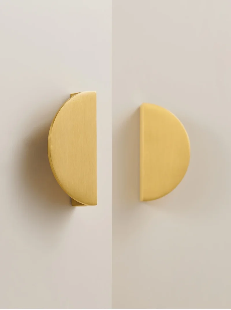 Poignée de Meuble Demi-Cercle Or Brossé