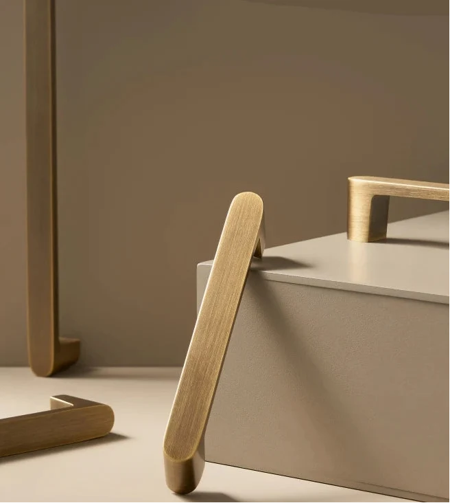 Poignée de Meuble Moderne Bronze Brossé