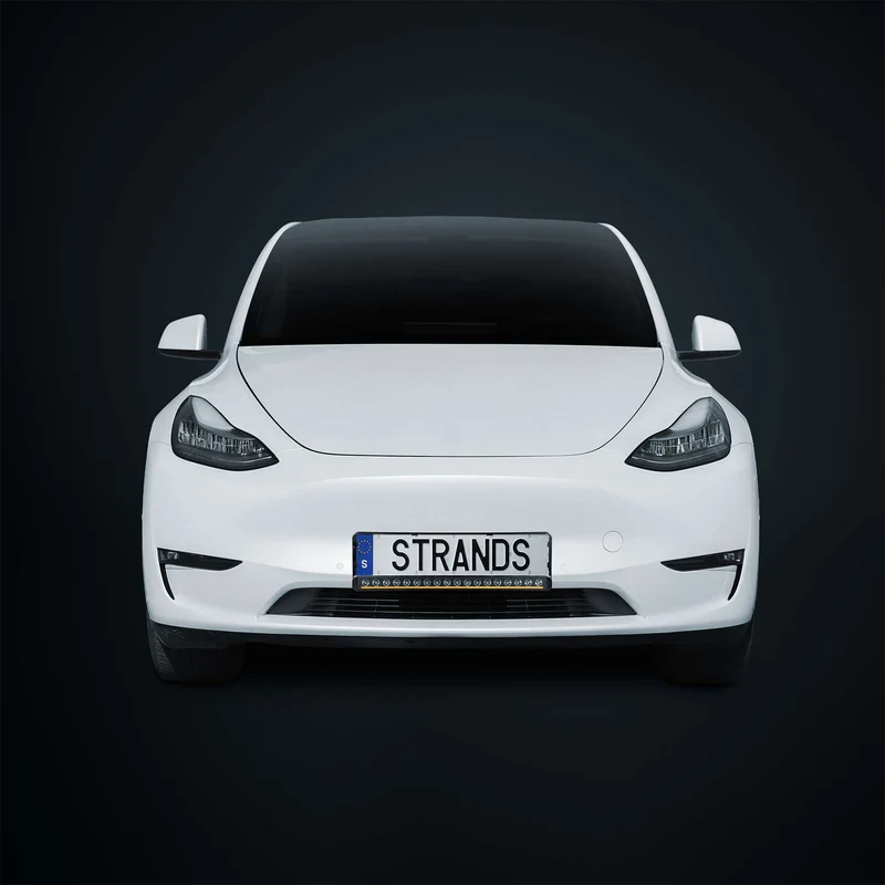 Kit de barre lumineuse de plaque d'immatriculation Strands Nuuk D-Line pour Tesla Model Y 2020-2024