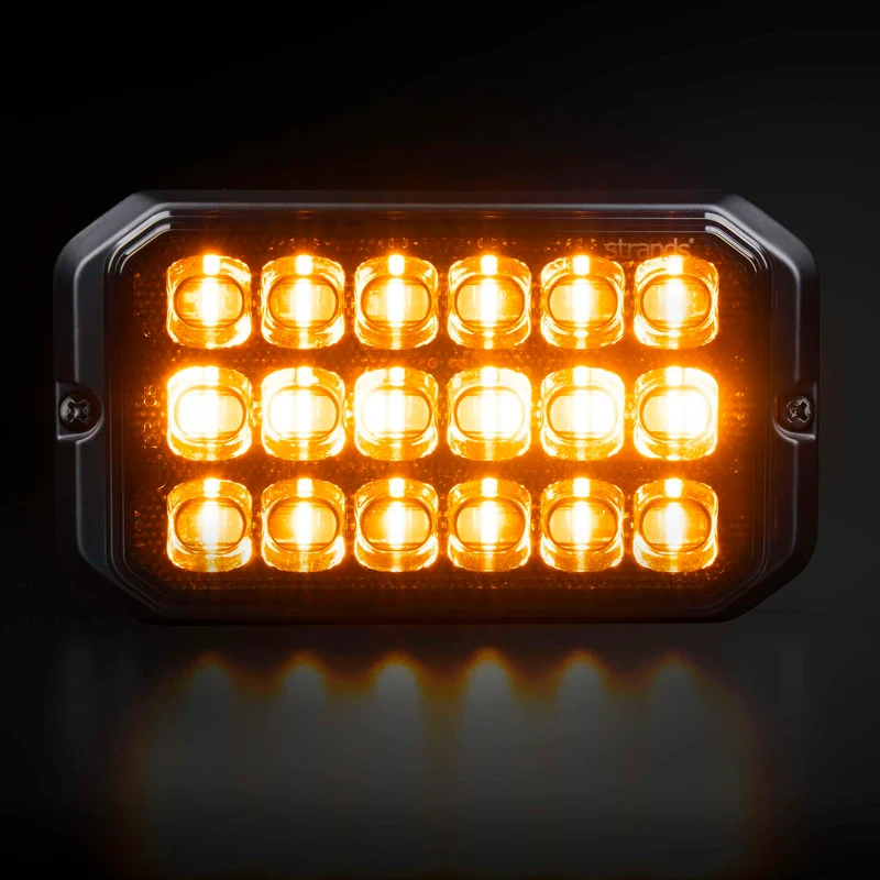 Balise stroboscopique Strands Dark Knight Duo à 18 LED / Ambre et blanche
