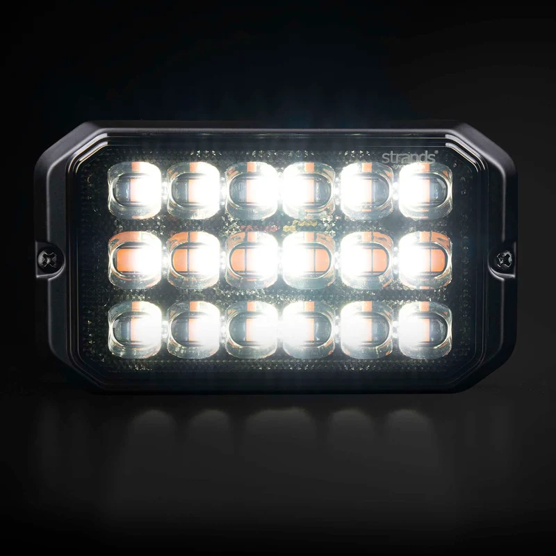 Balise stroboscopique Strands Dark Knight Duo à 18 LED / Ambre et blanche