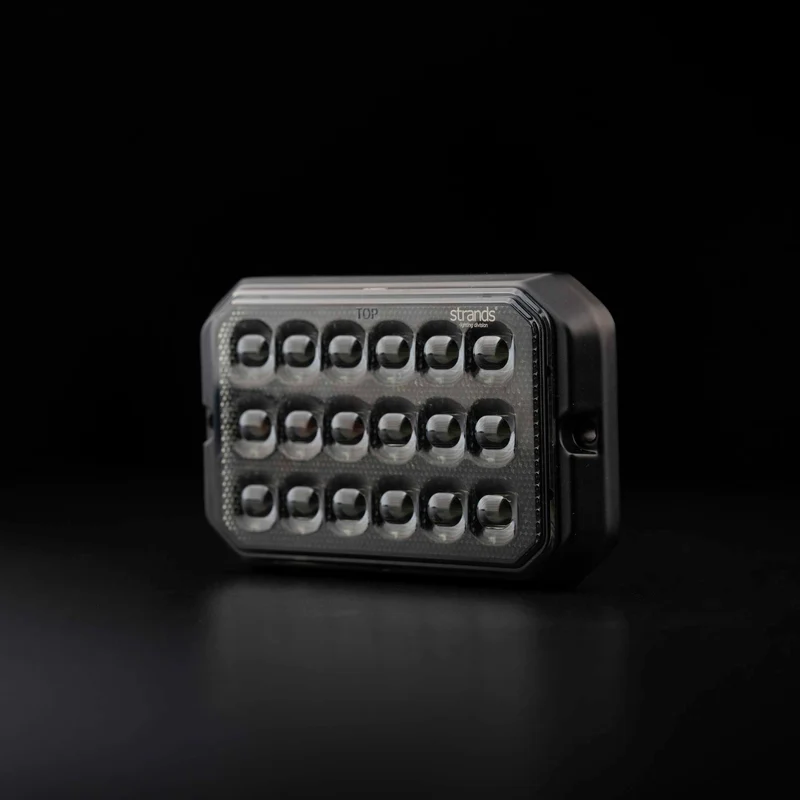 Balise stroboscopique Strands Dark Knight Duo à 18 LED / Ambre et blanche
