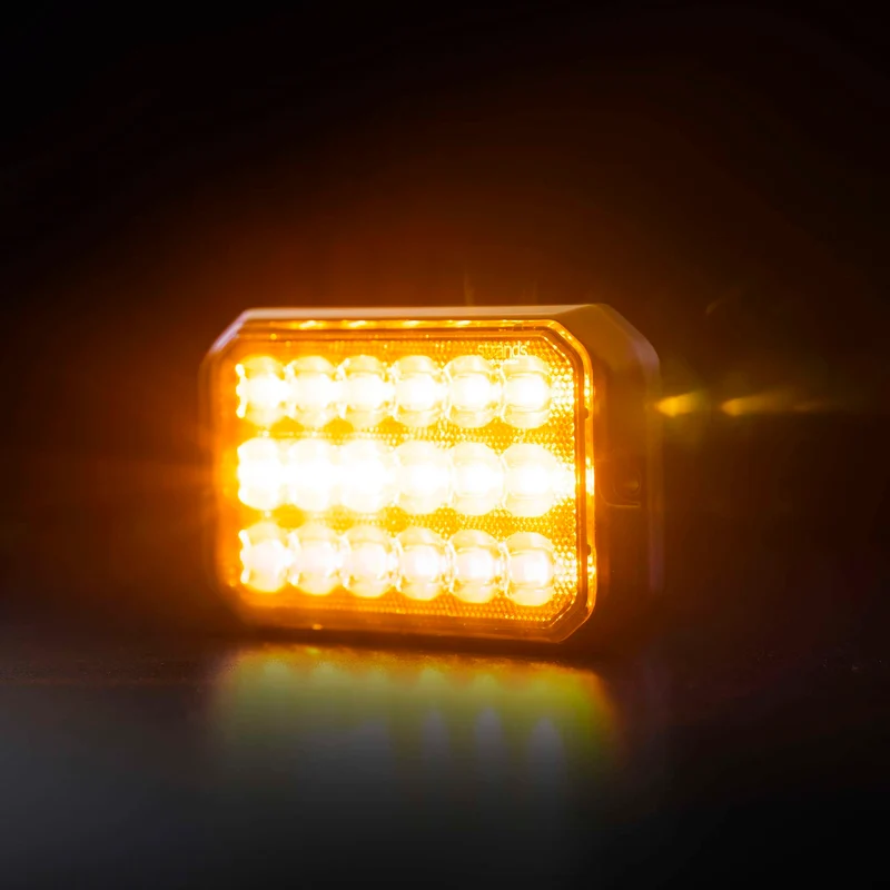 Balise stroboscopique Strands Dark Knight Duo à 18 LED / Ambre et blanche