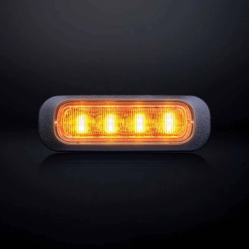 Lampe stroboscopique ambre Strands Dark Knight avec lentille transparente