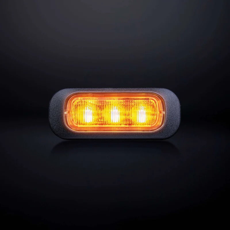 Lampe stroboscopique ambre Strands Dark Knight avec lentille transparente