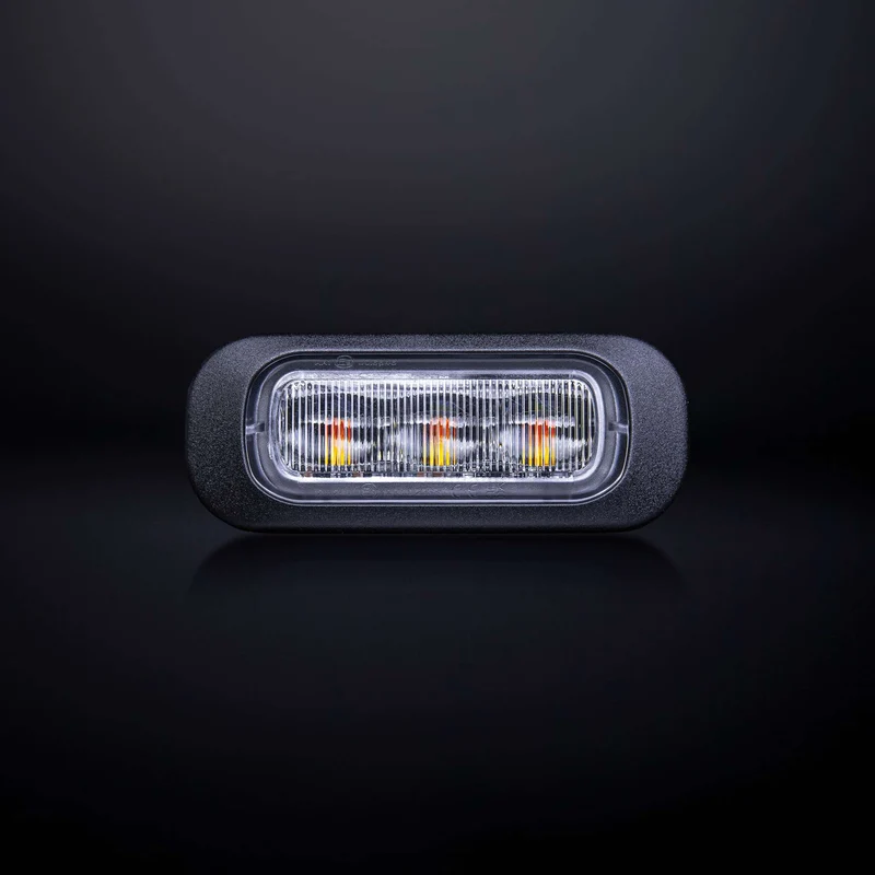 Lampe stroboscopique ambre Strands Dark Knight avec lentille transparente