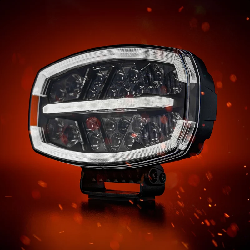 Phare de conduite ovale Strands Firefly ONE avec stroboscope