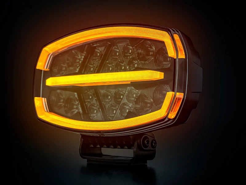 Phare de conduite ovale Strands Firefly ONE avec stroboscope