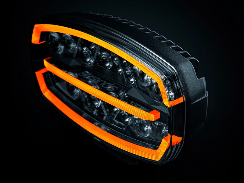 Phare de conduite ovale Strands Firefly ONE avec stroboscope