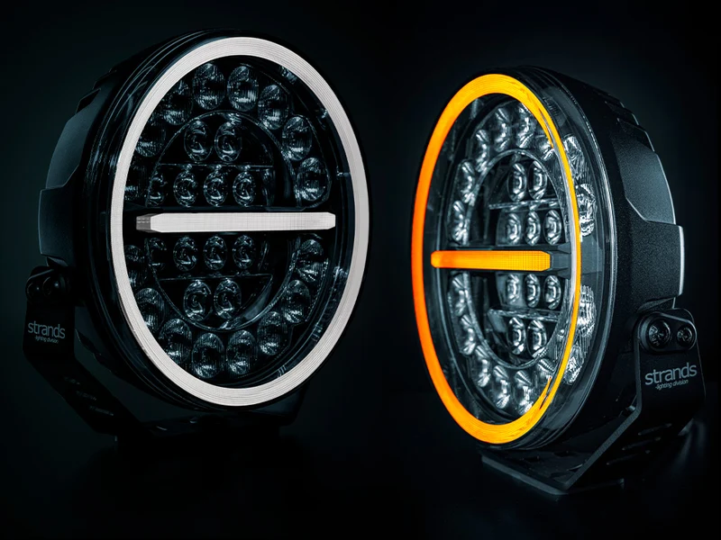 Phare de conduite LED Strands Firefly PRO avec stroboscope / 9"
