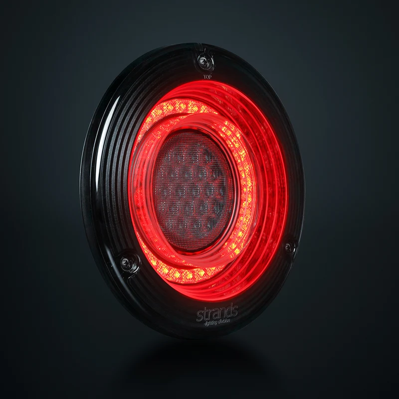 Feux arrière ronds Strands FOR9T ORBI / Stop, position et clignotant