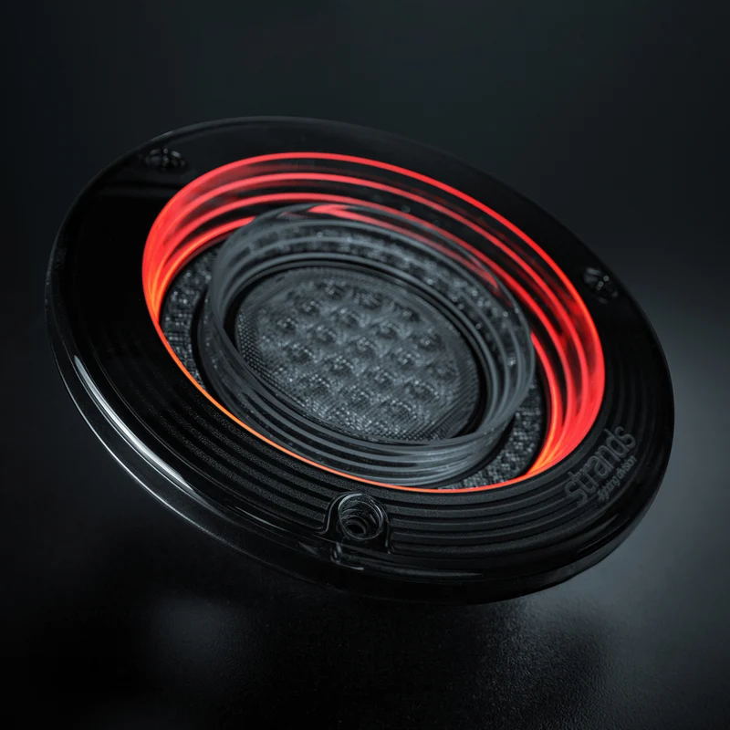 Feux arrière ronds Strands FOR9T ORBI / Stop, position et clignotant