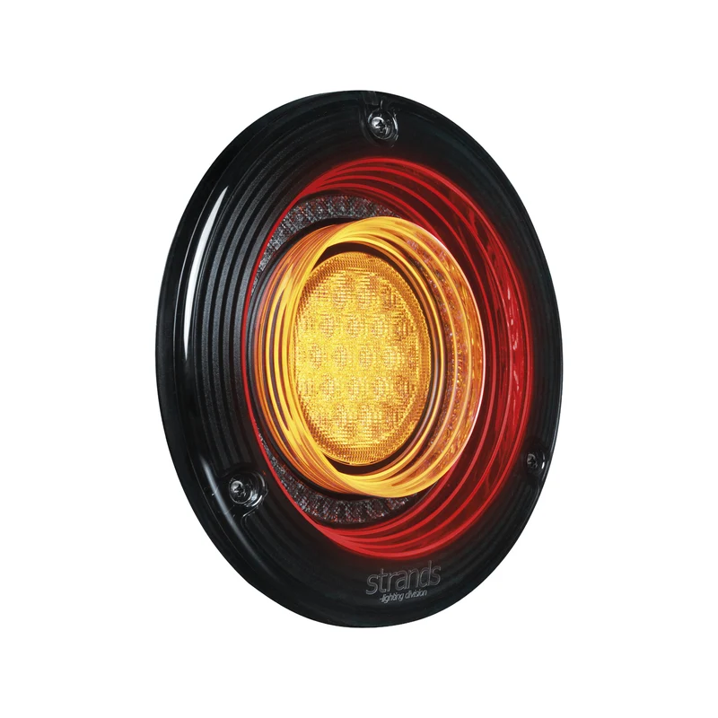 Feux arrière ronds Strands FOR9T ORBI / Stop, position et clignotant