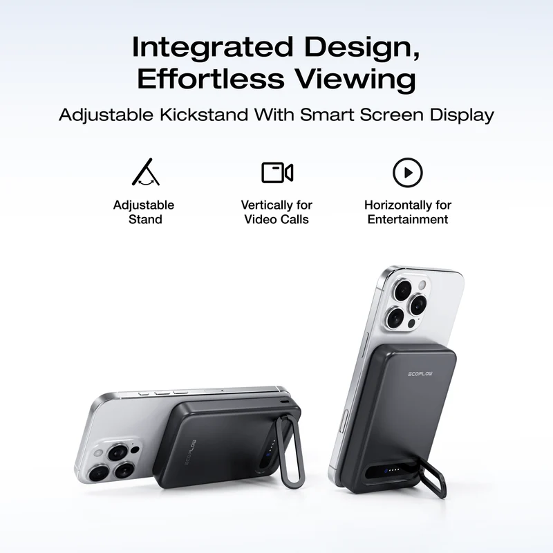 EcoFlow RAPID Mag Qi2 Power Bank (10K, 15W) + RAPID 65W GaN Charger with 100W Cable