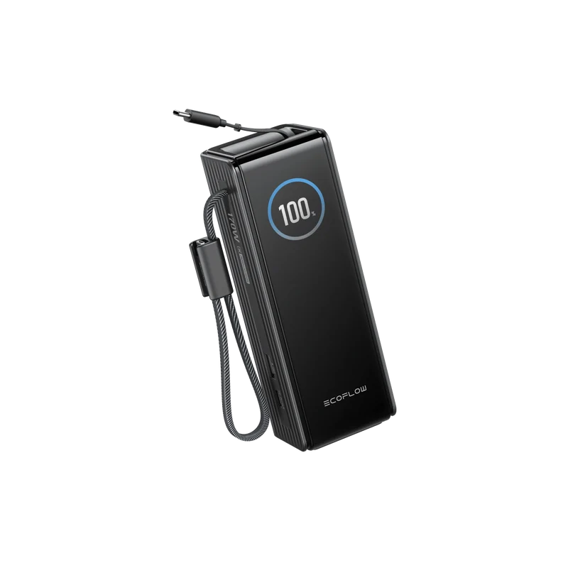 EcoFlow RAPID Power Bank (25K, 170W, 100W Built-In and Retractable Cables) + 100W Charger