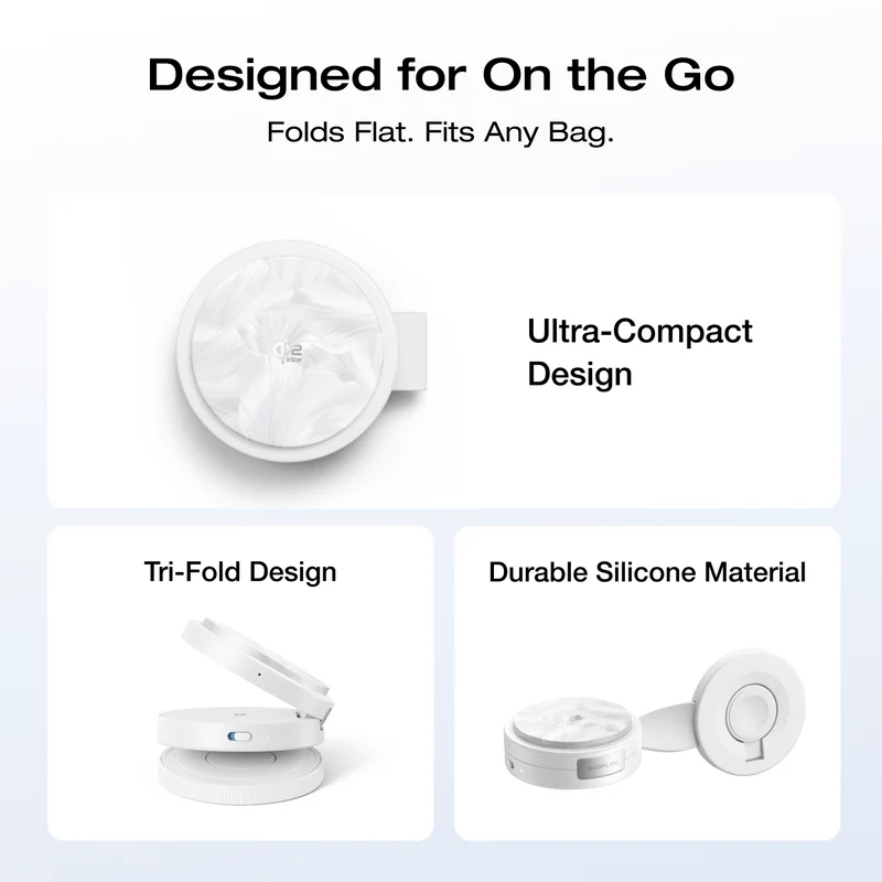 EcoFlow RAPID Mag Qi2.2 Wireless Charging Station (3-in-1 Foldable)