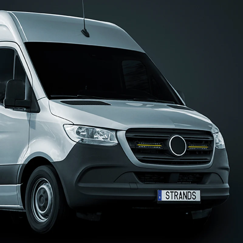 Kit de calandre avec double barre lumineuse Strands 12" Siberia XPA pour Mercedes Sprinter 2022+