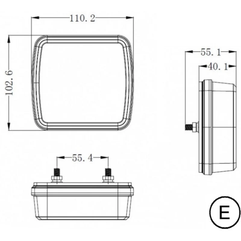 Kit d'éclairage sans fil 12 V pour remorque, fixation magnétique / connecteur 7 broches