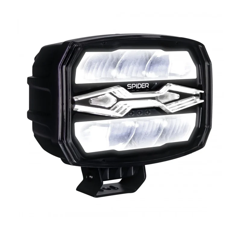 Phare de conduite X-Spider Ninja avec feux de jour blancs et stroboscope ambre