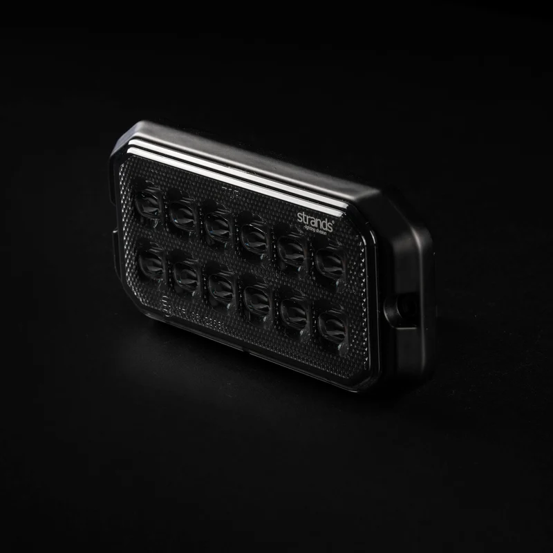 Bandeau stroboscopique Strands Dark Knight Duo, 12 LED, ambre et blanc