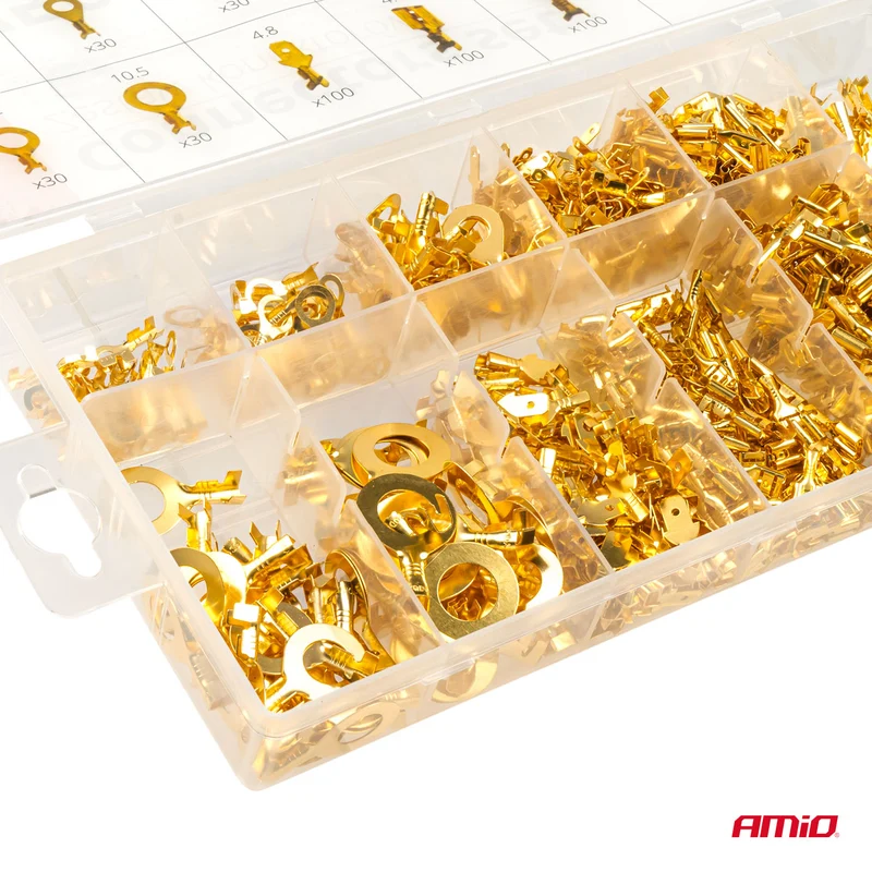 Assortiment de cosses à sertir non isolées