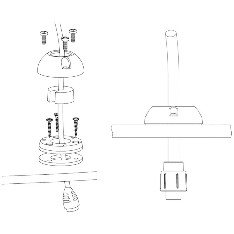 Joint d'étanchéité Scanstrut Mini pour câbles de 2 à 8 mm de diamètre (connecteur max. 16 mm)
