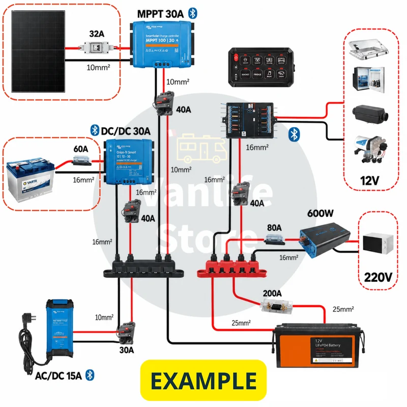 VANPOWER SMART LITE - Kit électricité van aménagé (sans batterie)