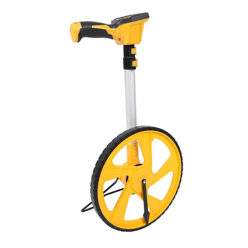 Heavy Duty Digital Measuring Wheel With Bright Backlit Display No Sweat Distance Tracker Featuring Memory Hold And Switchable Units For Rough Tasks Indoors Or Outdoors