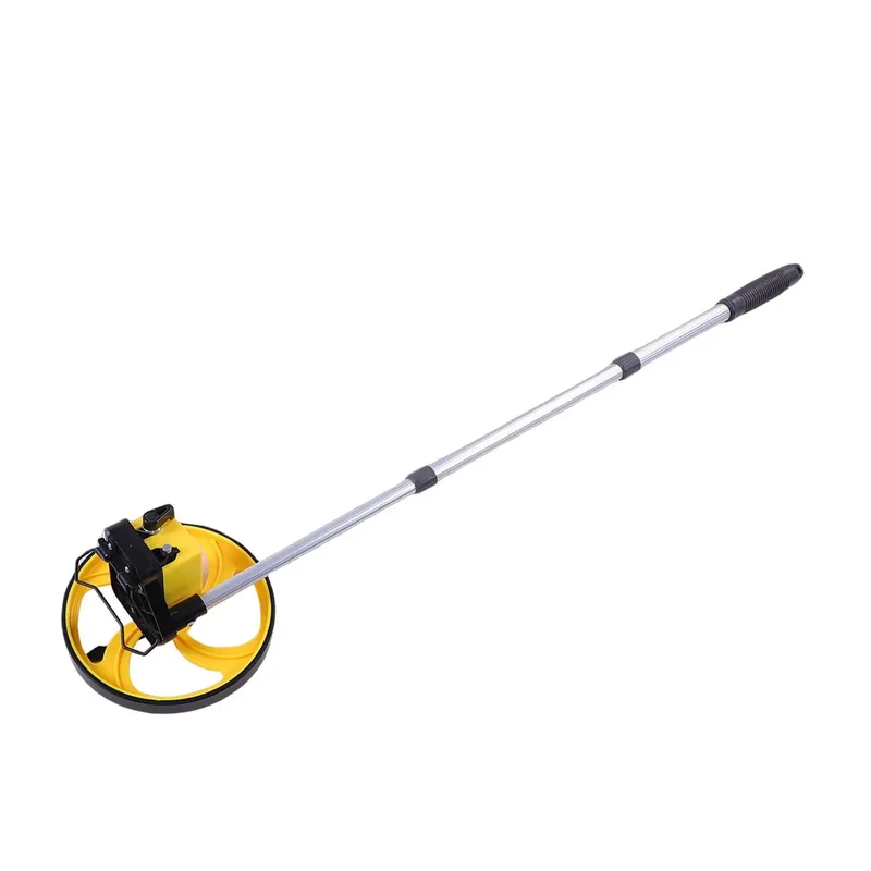 Tough As Nails Telescopic Measuring Wheel With Adjustable Pole And Digital Counter For Quick Yard Layouts And Survey Work That Truly Rolls Smooth