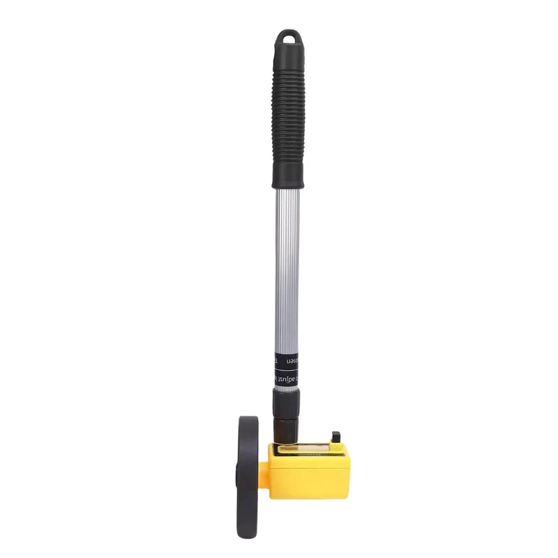 Top Shelf Extendable Measuring Wheel Featuring Slick Telescoping Rods And Hella Accurate Rolling Distance Gauge For Tough Construction Landscaping And Surveying Jobs Up To 9999.9 Meters