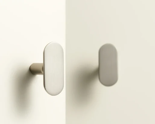 Poignée de meuble au design originale Gris inox
