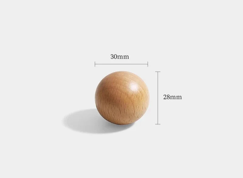 Poignée de Meuble en Bois de Hêtre