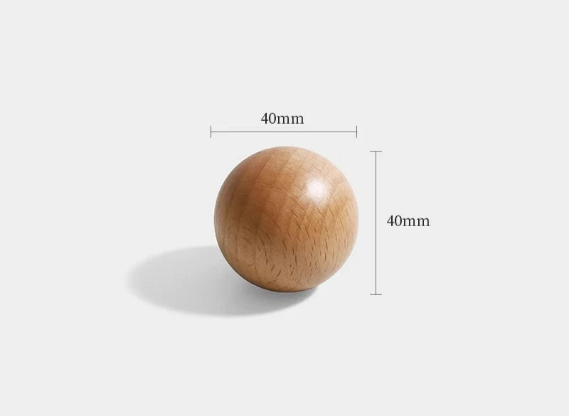 Poignée de Meuble en Bois de Hêtre