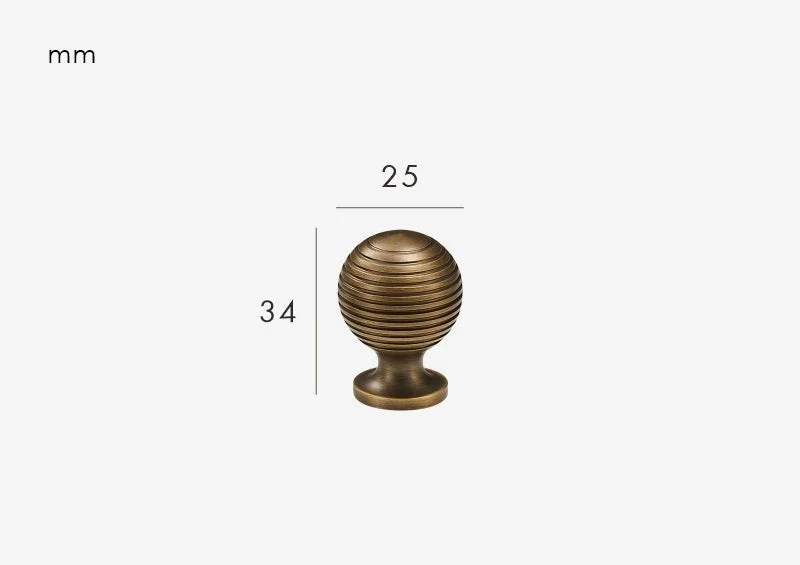 Poignée de meuble effet Bronze antique
