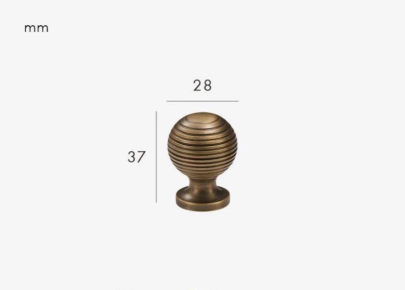 Poignée de meuble effet Bronze antique
