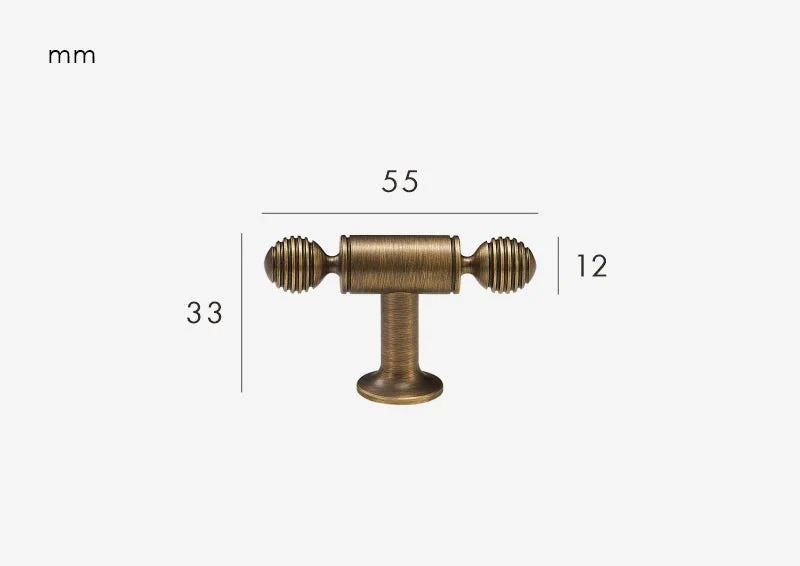 Poignée de meuble effet Bronze antique