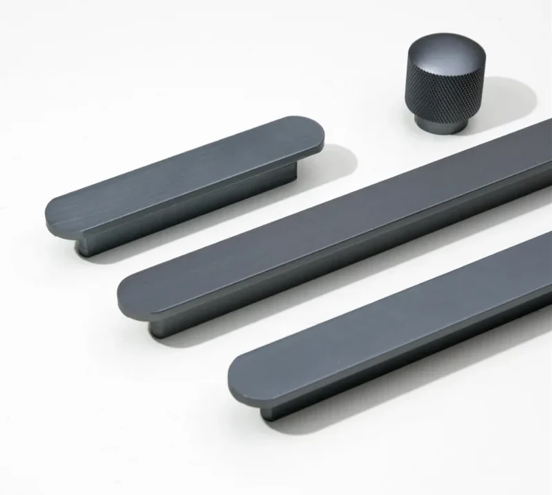 Poignée de meuble ultra-fine Gris anthracite
