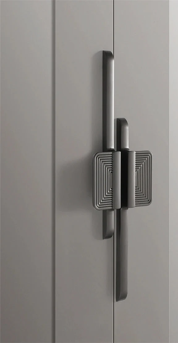Poignée de Meuble Design Gris Anthracite
