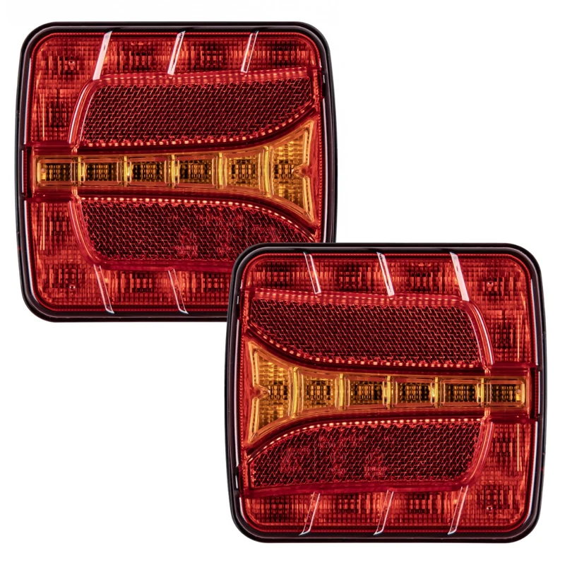 Feux de remorque carrés à LED (lot de 2)